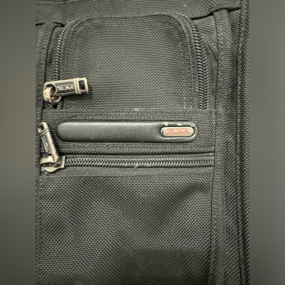 TUMI black laptop carrier bag. It has wallet inside.  It has various - Picture 5 of 15